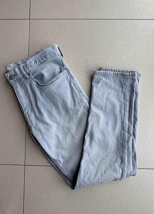 Джинсы мужские h&amp;m летние slim fit, мужские джинсы голубые летние