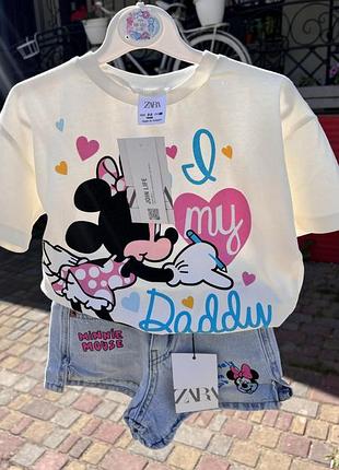 92 98 104 110 116 см футболка disney міккі zara