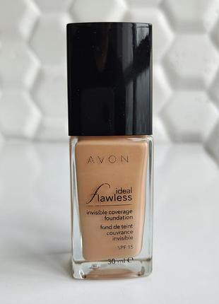Тональная основа для лица эйвон avon medium beige ideal flawless
