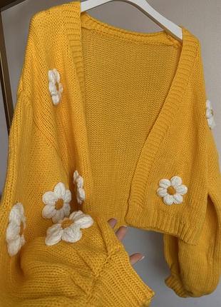 Кардиган з ромашками