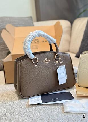 Сумка coach натуральна шкіра