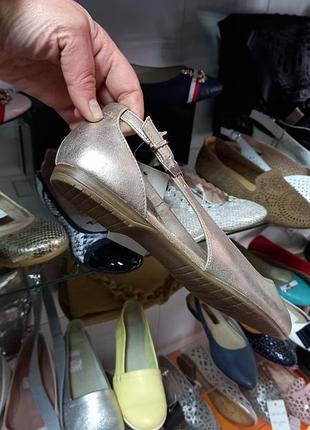 Балетки   tamaris  нежное золото.