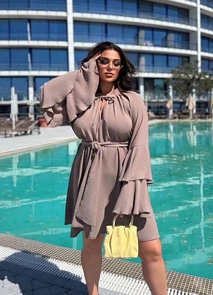 Жіноча оверсайз сукня міді | 4413-15581