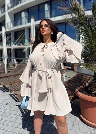 Жіноча оверсайз сукня міді | 4413-15581