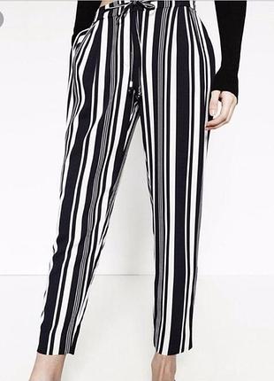 Zara штани брюки в смужку s -розмір