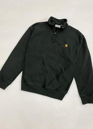 Кофта carhartt wip half zip american script sweat🔥
