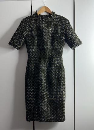 Шикарна твідова сукня по фігурі