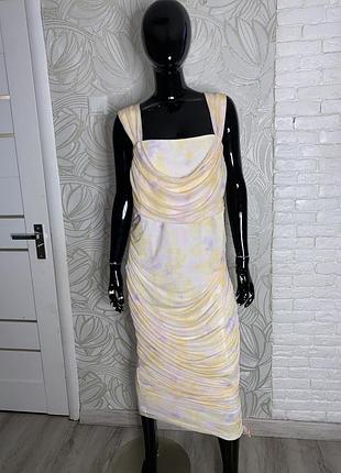 Сукня з драпіруванням плаття по фігурі shein, xxl