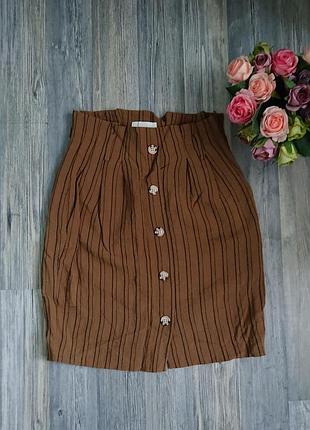 Юбка на пуговицах с карманами р. s h&m