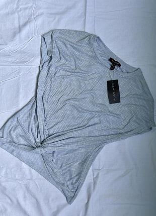 Топ в смужку в широкий рубчик футболка маєчка з біркою