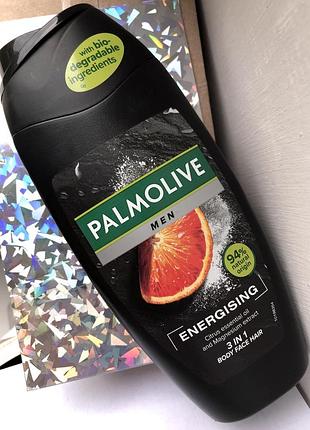 Palmolive men 3іn1 energising для душа тіла обличчя волосся гель шампунь цитрусовий цитрус чоловічий