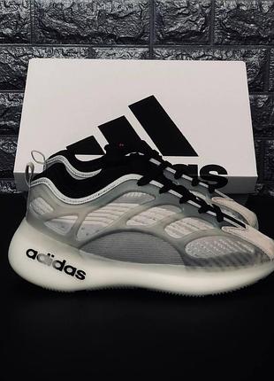 Мужские кроссовки adidas серые летние тапочки адидас чоловічі спортивні літні кросівки адідас