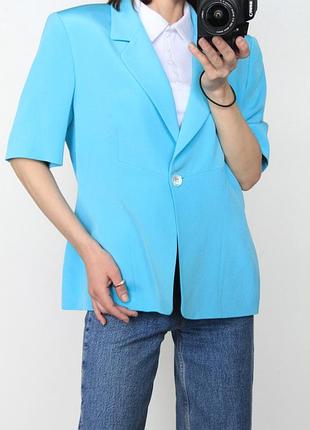 Шелковый пиджак/ жакет женский country casual 🩵
