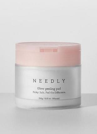 Пілінг-педи для оновлення та сяйва проблемної шкіри needly glow peeling pad, 60 шт