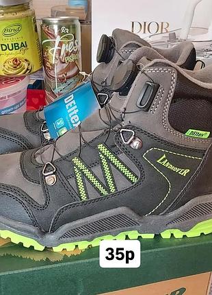 Новые термо ботинки сапоги для мальчика подростка 35р зима зимние демисезонные весна осень