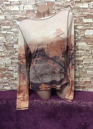 Футболка жіноча р.50-52 з довгими рукавами галограма