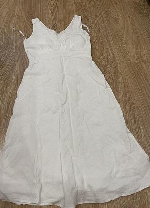 Базовое льняное платье 100% лен