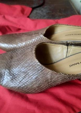 Кожаные мюли бабуши италия