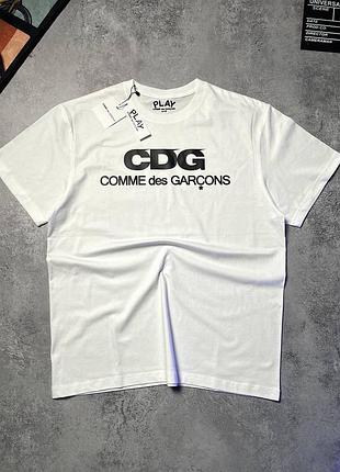 Біла футболка comme des garcons anti social club