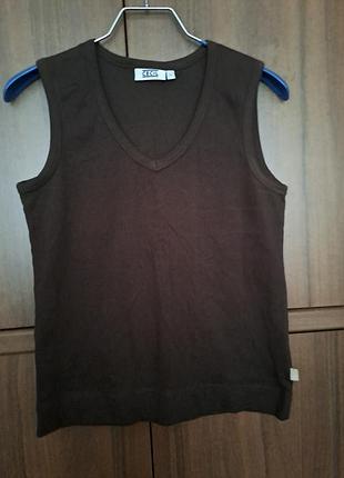 Женский топ (межка) шоколадного цвета