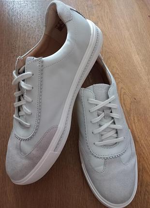 Кеды женские кожаные clarks 41р 26см 27см
