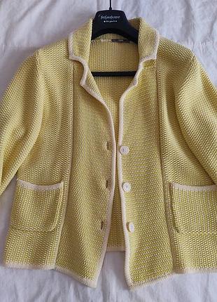 Жакет, кардиган jigsaw жёлтого цвета