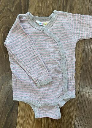 Боди с длинным рукавом на кнопках