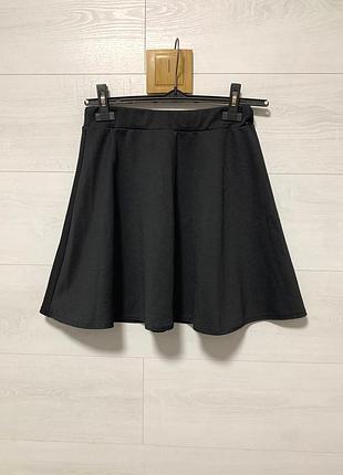 Черная юбка клеш boohoo