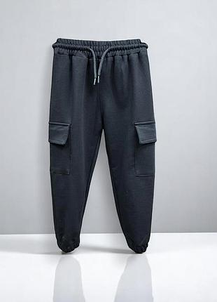 Спортивні дитячі штани poyraz 1003black 86-98 розміри