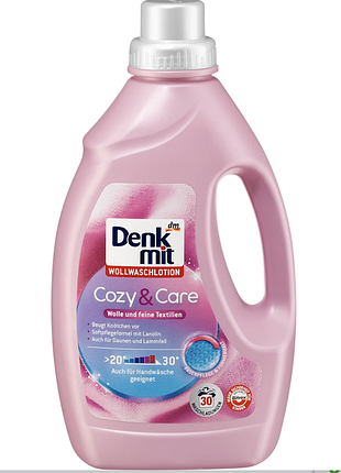 Гель для прання вовни та шовку , 30 прань denkmit feinwaschmittel lotion cozy & care, 30 wl