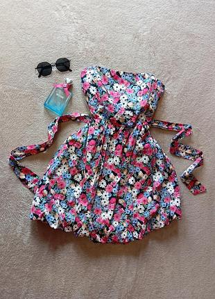 Красивое коклейное романтичное корсетное платье бандо с косточками пышная юбка