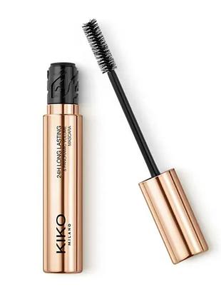 Туш для вій kiko milano 24h long lasting panoramic volume mascara