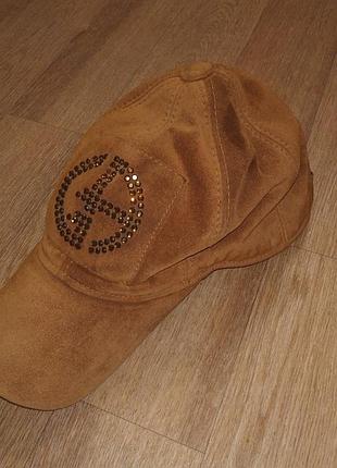 Замшева зимова тепла бейсболка