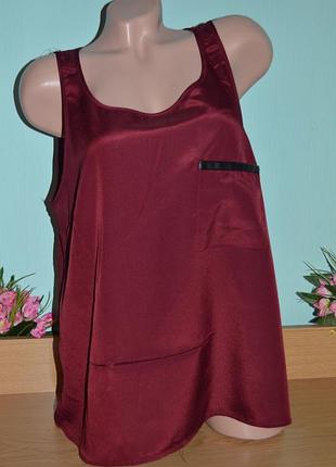 Блузка, майка винного кольору