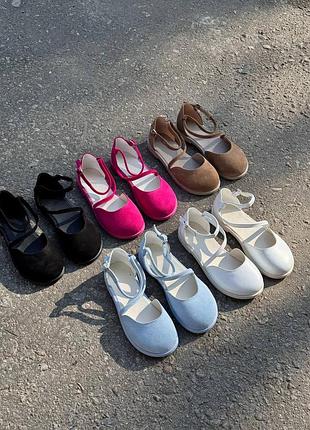 Босоножки женские натуральная замша и кожа