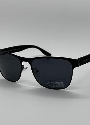 Чоловічі сонцезахисні окуляри чорні hugo boss нові
