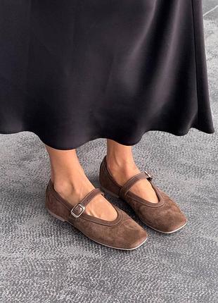 Натуральная замша/кожа, базовые женские туфли