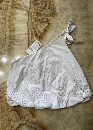Блуза ,zara,біла,святкова