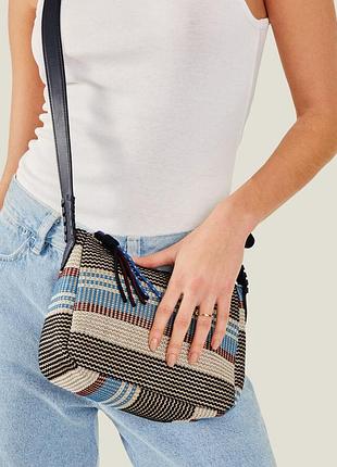 Плетеная летняя сумка кроссбоди через плечо accessorize