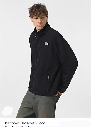 Черная ветровка непродувайка tnf р.l/g