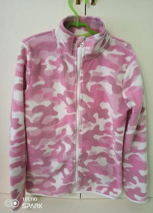 Теплая флисовая кофта для девочки