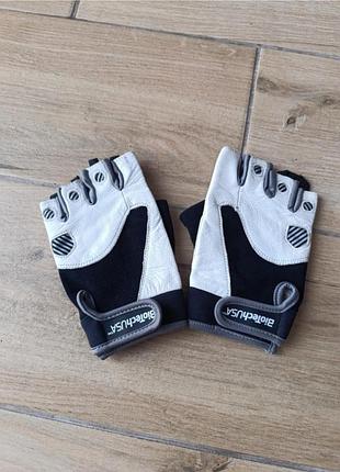 Жіночі шкіряні рукавички для тренувань фітнесу спортзалу