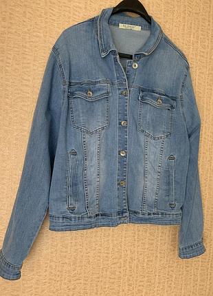 Джинсівка жіноча піджак куртка 💙 re-dress