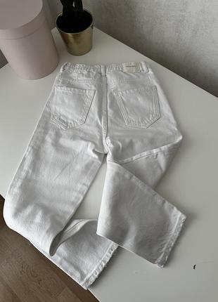 Стильні білі джинси zara для дівчинки 8 р. / 128 см2 фото