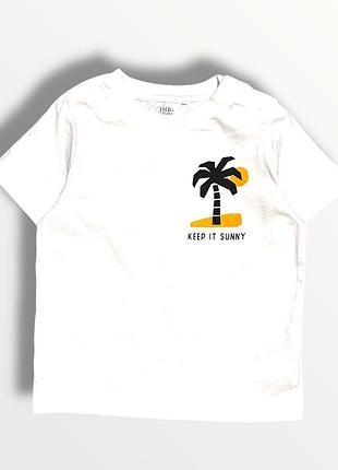 F&f белая футболка детская 18-24 мес