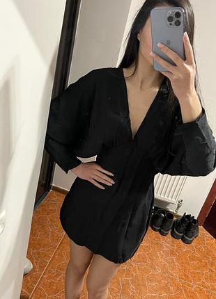 Сукня жіноча zara чорна коротке плаття міні
