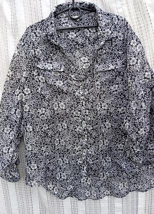 Рубашка женская фирменная peacocks большого размера 22