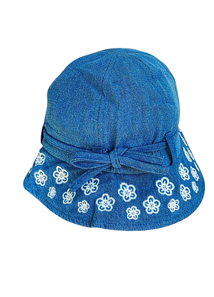 Панама дитяча для дівчинки chicco 50-51 см синій (250426030)