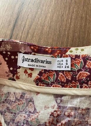 Спідниця-шорти з льоном. нова. розмір s. stradivarius 3