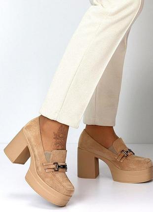 Туфли экозамша